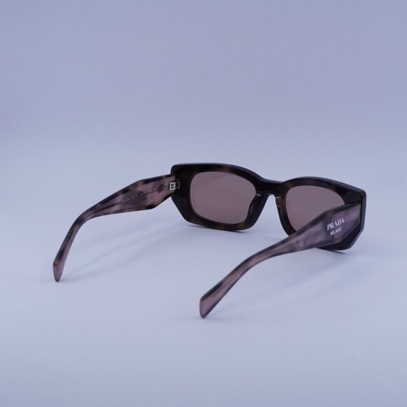 Prada PRB05S 23A60B Sunglasses Mauve Havana Rectangle Frame - Picture 10 of 11